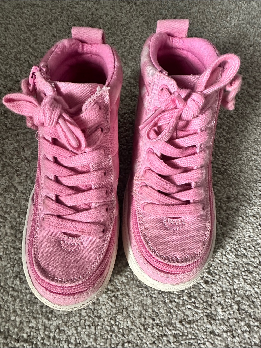 Billy Footwear Pink High Top Zip Sneakers Toddler 12M